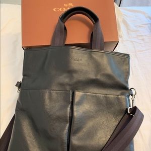 Leather coach purse new with box